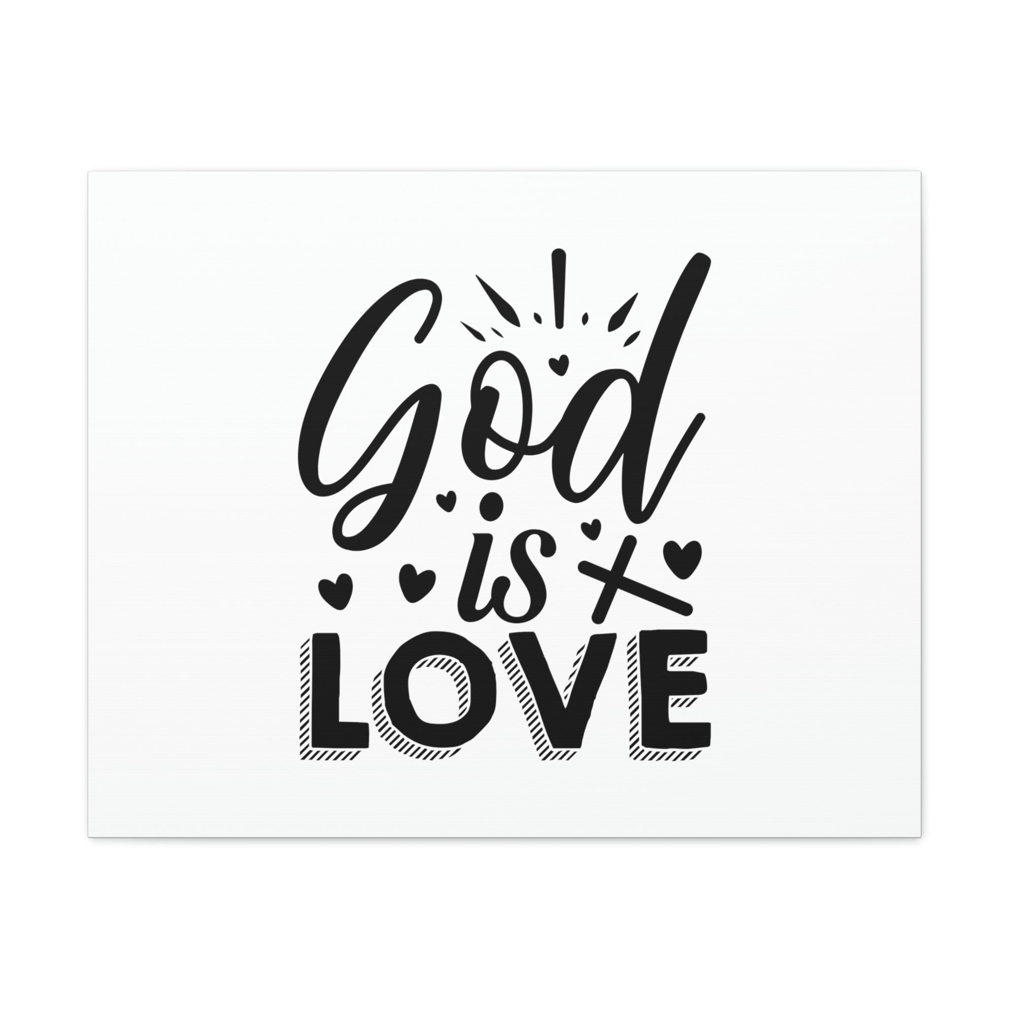 Scripture Walls 1 John 4:8 God Is Love Cross Bible Verse Canvas ...