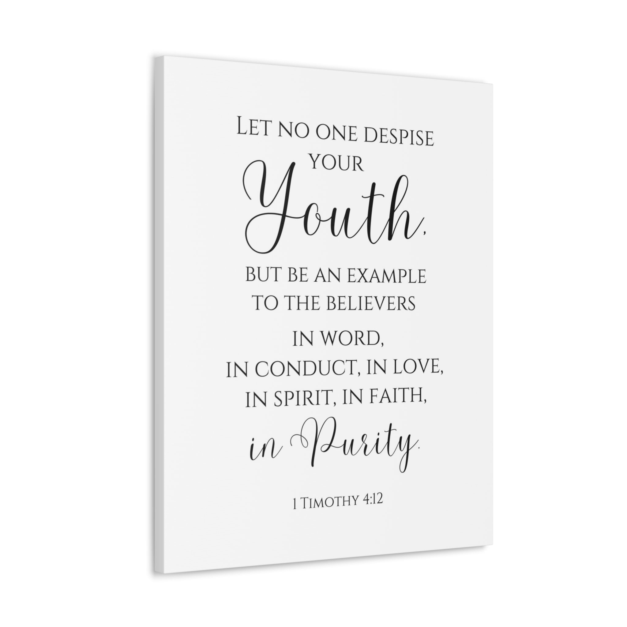 Scripture Walls 1 Timothy 4:12 Be An Example Bible Verse Canvas ...