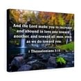 thumbnail image 1 of Scripture Walls Abound in Love 1 Thessalonians 3:12 Bible Verse Canvas Christian Wall Art Ready to Hang Unframed, 1 of 10
