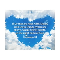 Scripture Walls  Above Colossians 3:1 Bible Verse Canvas Christian Wall Art Ready to Hang Unframed