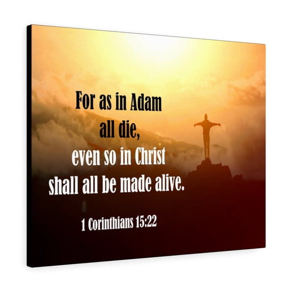 Scripture Walls All Be Made Alive 1 Corinthians 15:22 Wall Art Christian Home Decor Unframed