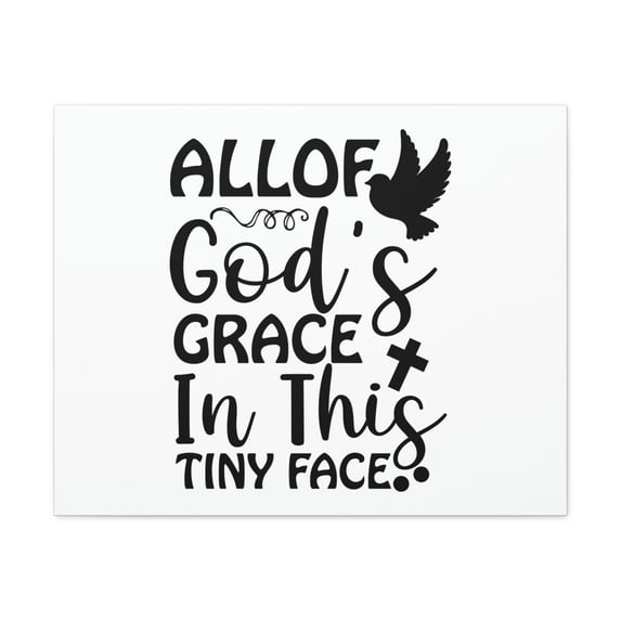 Scripture Walls All Of God's Grace Hebrews 4:16 Christian Wall Art Print Ready to Hang Unframed