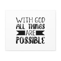 Scripture Walls All Things Are Possible Mark 9:23 Simple Christian Wall Art Bible Verse Print Ready to Hang Unframed