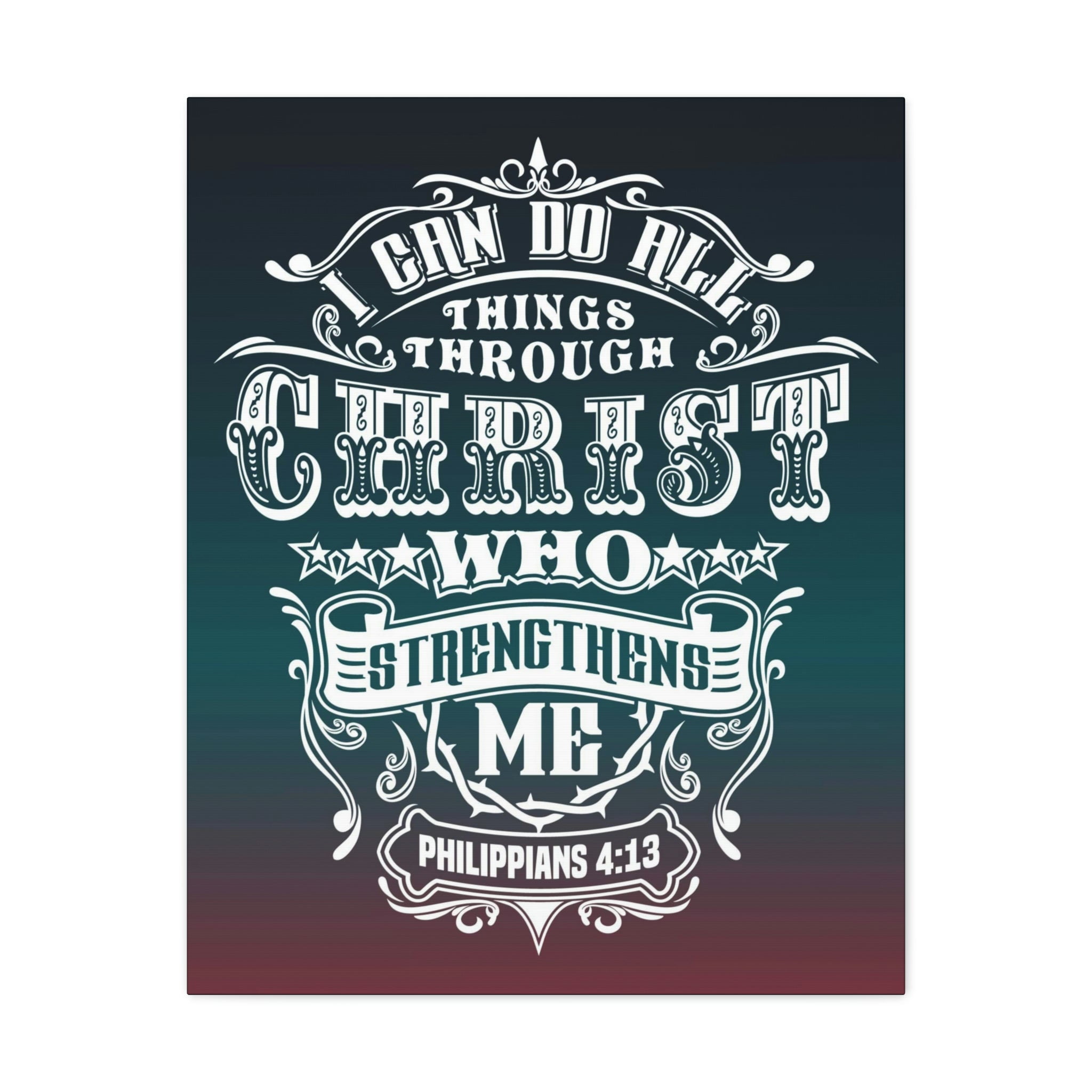 Scripture Walls All Things Through Christ Philippians 4:13 Stars ...