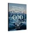 thumbnail image 1 of Scripture Walls And His Righteousness Matthew 6:33 Bible Verse Canvas Christian Wall Art Ready to Hang Unframed, 1 of 9