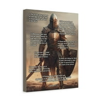 Scripture Walls Armour of God Ephesians 6:11-18 Standing Warrior Christian Wall Art Print Ready to Hang Unframed