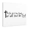 thumbnail image 1 of Scripture Walls As For Me Joshua 24:15 Bible Verse Canvas Christian Wall Art Ready to Hang Unframed, 1 of 12