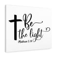 thumbnail image 1 of Scripture Walls  Be The Light Matthew 5:14 Cross Bible Verse Canvas Christian Wall Art Ready to Hang Unframed, 1 of 12