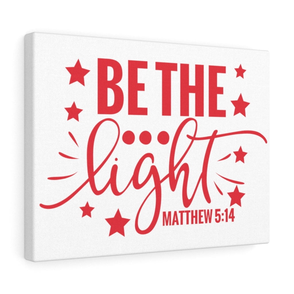 Scripture Walls Matthew 5:14 Be The Light Red Bible Verse Canvas ...