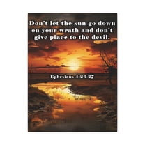 Scripture Walls Be Ye Angry Ephesians 4:26-27 Christian Wall Art Print Ready to Hang Unframed