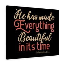 Scripture Walls Beautiful In Its Time Ecclesiastes 3:11 Christian Wall Art Bible Verse Print Ready To Hang Unframed