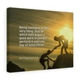 thumbnail image 1 of Scripture Walls Being Confident Philippians 1:6 Bible Verse Canvas Christian Wall Art Ready to Hang Unframed, 1 of 14