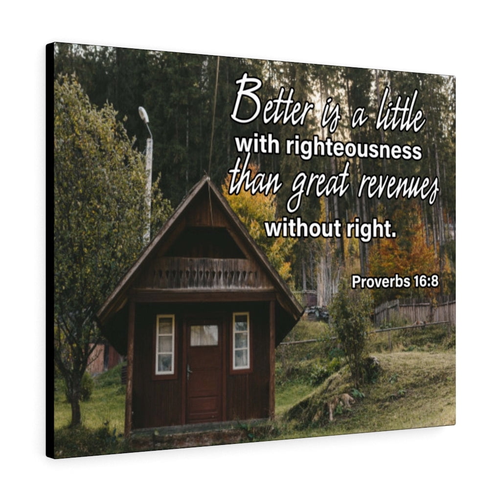 Scripture Walls Better is Little Contentment Proverbs 16:8 Wall Art ...