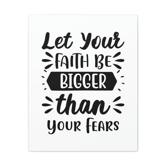Scripture Walls Bigger Than Your Fears Romans 8:38 Christian Wall Art Print Ready to Hang Unframed