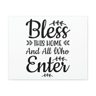 Scripture Walls Bless This Home 2 Samuel 7:29 Christian Wall Art Bible Verse Print Ready to Hang Unframed