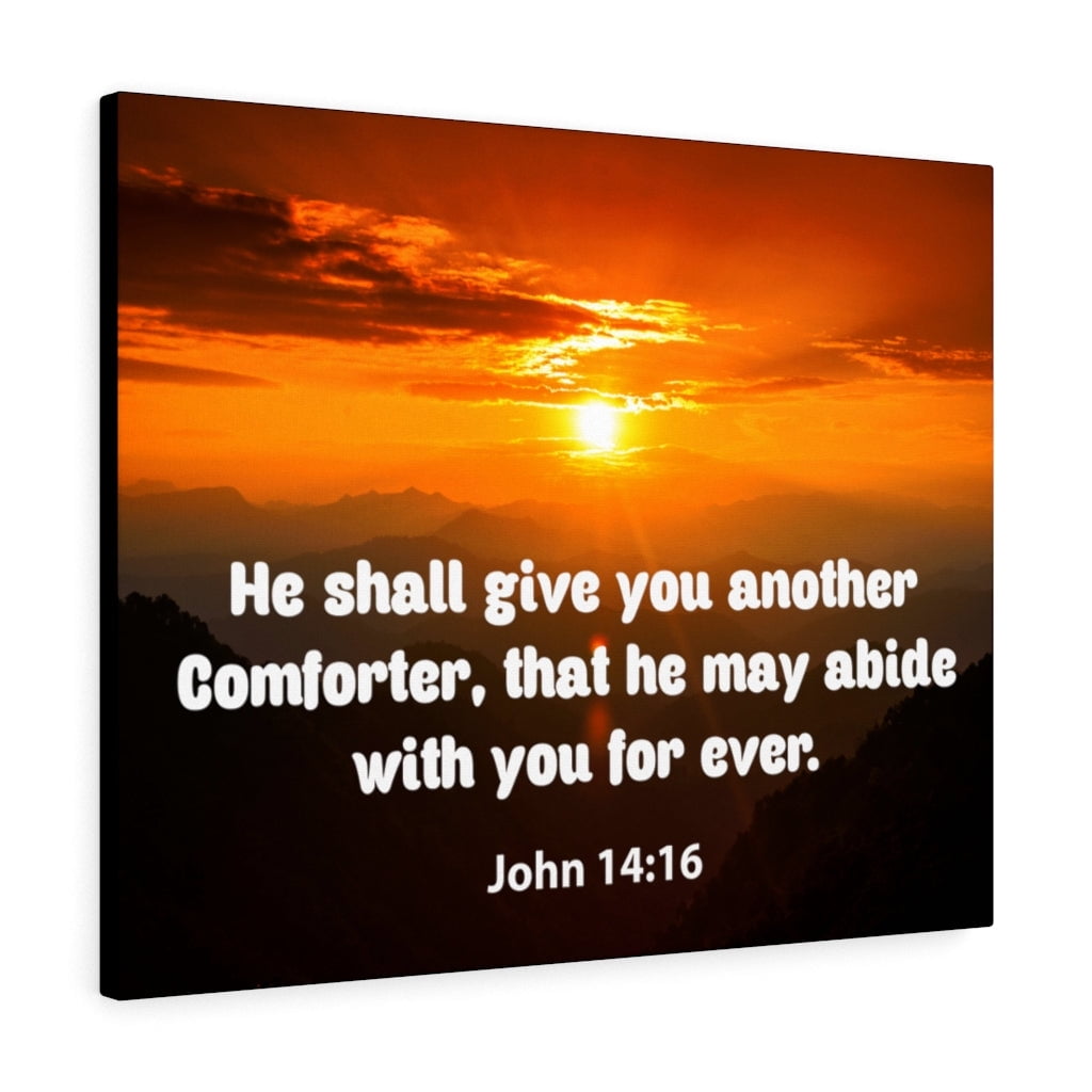 Scripture Walls Comforter John 1416 Christian Home Decor Bible Art