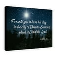 thumbnail image 1 of Scripture Walls  David a Saviour Luke 2:11 Bible Verse Canvas Christian Wall Art Ready to Hang Unframed, 1 of 10