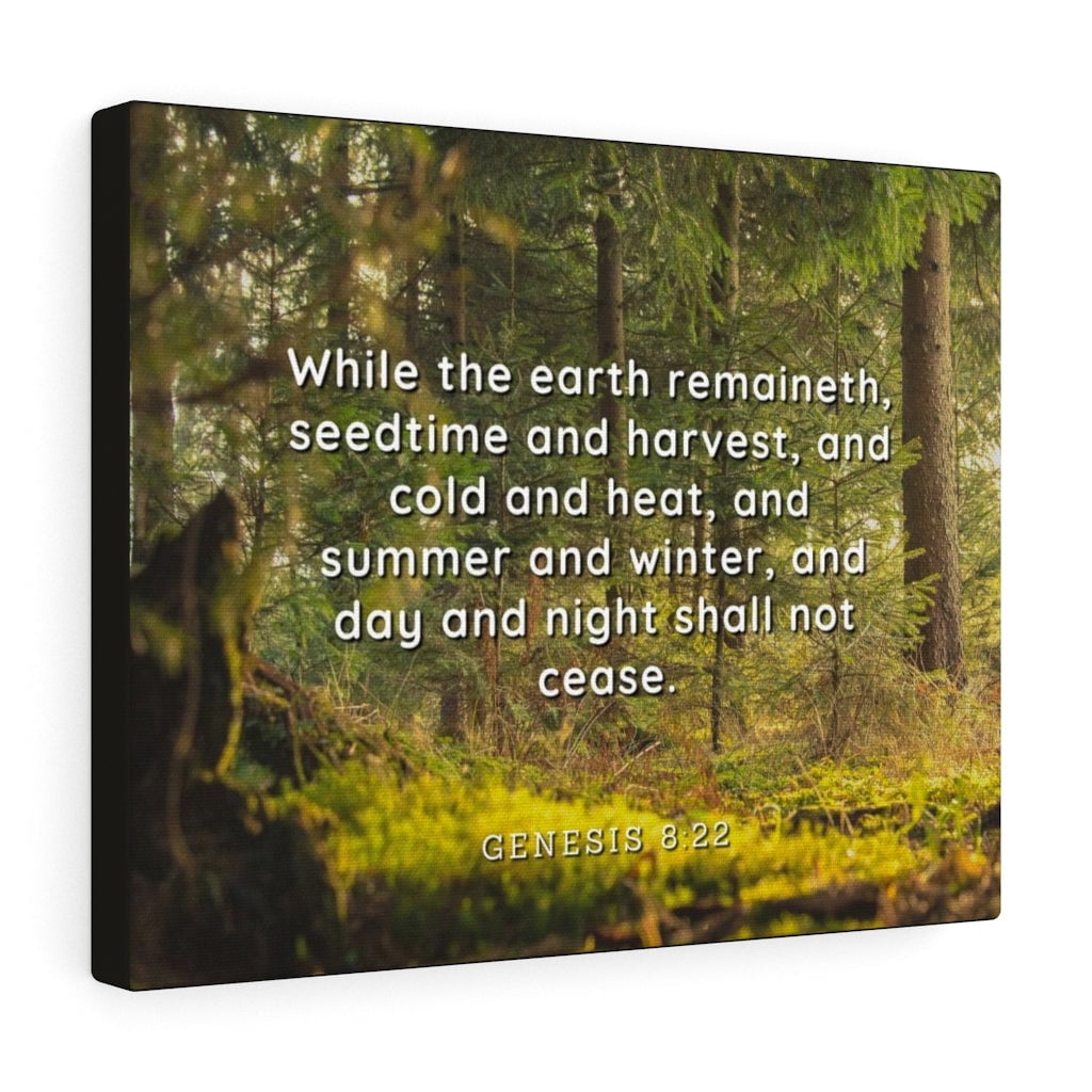Scripture Walls Day And Night Genesis 8:22 Bible Verse Canvas Christian ...