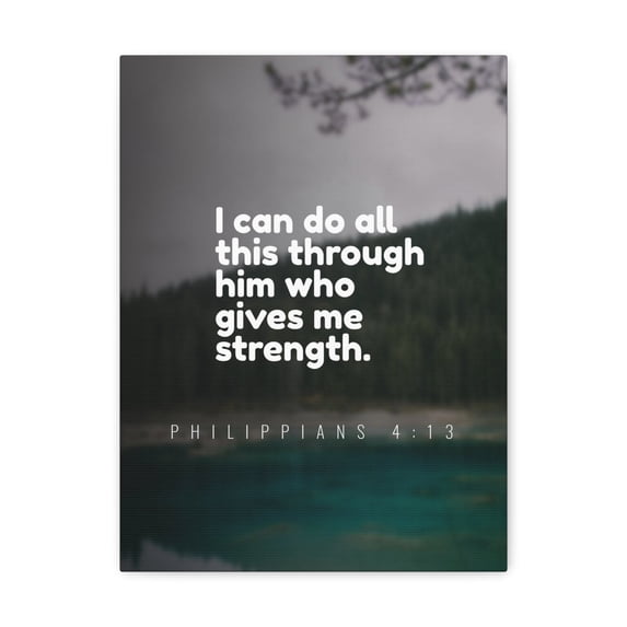 Scripture Walls Do All This Philippians 4:13 Christian Wall Art Bible Verse Print Ready to Hang