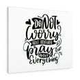 thumbnail image 1 of Scripture Walls  Do Not Worry About Anything Bible Verse Canvas Christian Wall Art Ready to Hang Unframed, 1 of 16