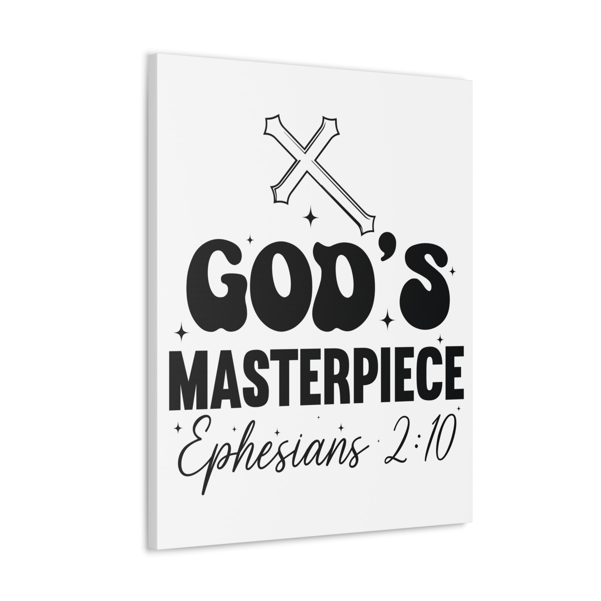 Trinx Scripture Walls Ephesians 2:10 You are God's Masterpiece Bible Verse Canvas Christian