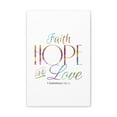 thumbnail image 1 of Scripture Walls Faith Hope And Love 1 Corinthians 13:13 Christian Wall Art Bible Verse Print Ready To Hang Unframed, 1 of 7