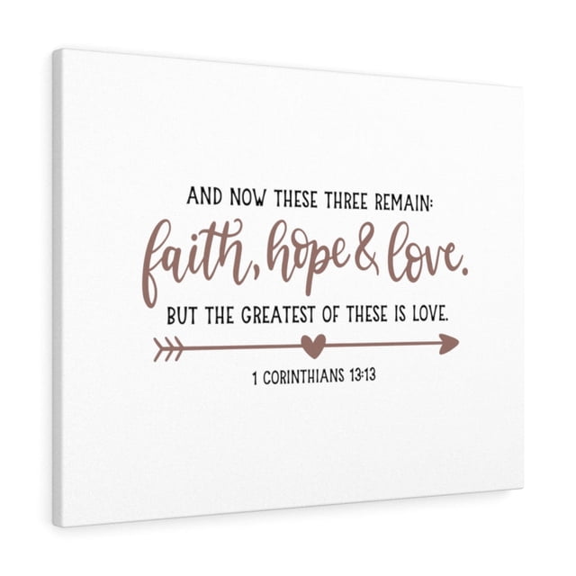 Scripture Walls Faith Hope & Love 1 Corinthians 13:13 Bible Verse ...