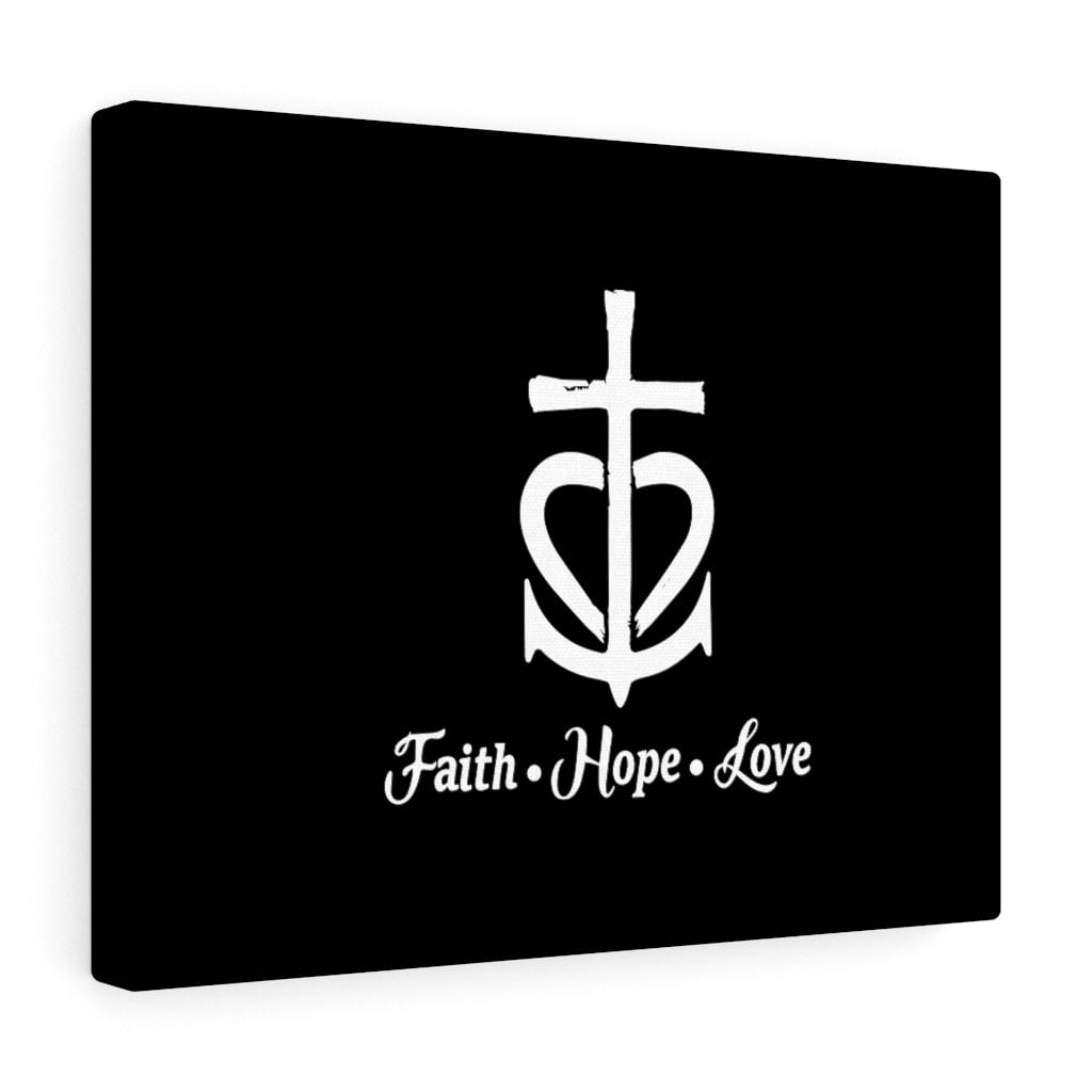 Scripture Walls Faith Hope Love Cross Bible Verse Canvas Christian Wall ...