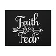 thumbnail image 1 of Scripture Walls Faith Over Fear Mark 4:40 Arrow Cursive Christian Wall Art Bible Verse Print Ready to Hang Unframed, 1 of 18
