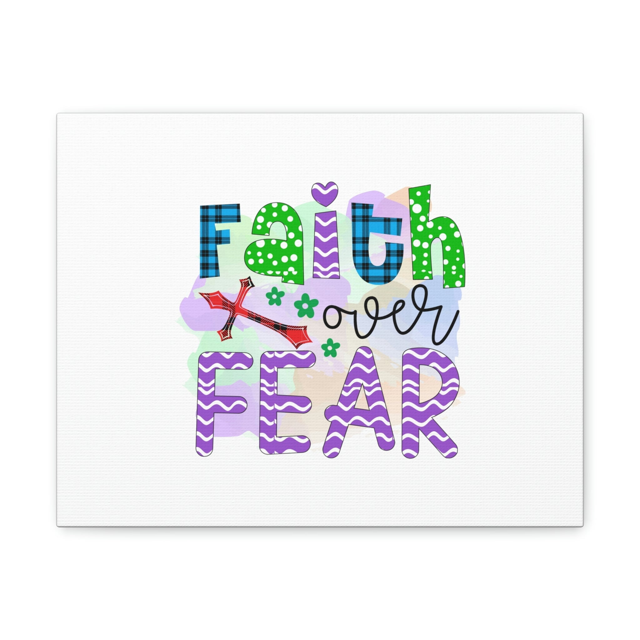 Scripture Walls Faith Over Fear Mark 4:40 Colorful Christian Wall Art ...