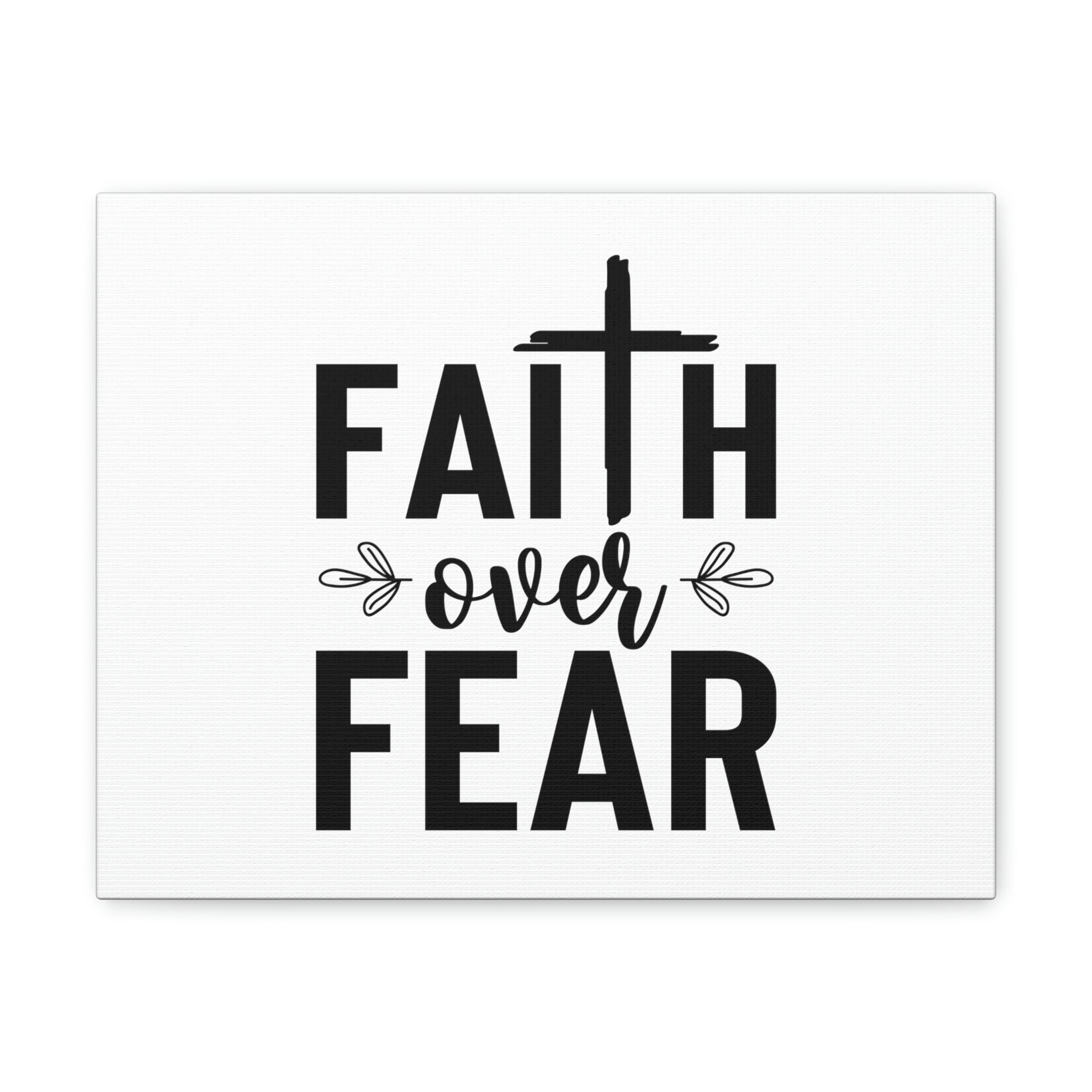 Scripture Walls Faith Over Fear Mark 4:40 Cross Christian Wall Art ...