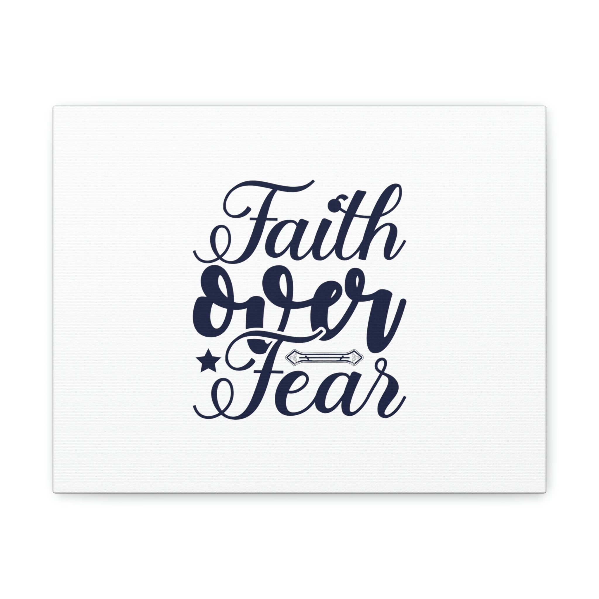 Scripture Walls Faith Over Fear Mark 4:40 Star Blue Christian Wall Art ...