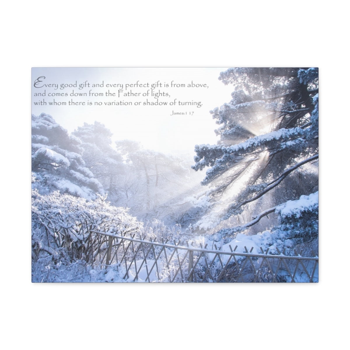 Scripture Walls Father Of Lights James 1:17 Bible Verse Canvas ...