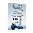 thumbnail image 1 of Scripture Walls Give Not Thy Strength Proverbs 31:3 Bible Verse Canvas Christian Wall Art Ready to Hang Unframed, 1 of 9