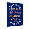 thumbnail image 1 of Scripture Walls  Gladness Luke 1:14 Bible Verse Canvas Christian Wall Art Ready to Hang Unframed, 1 of 12