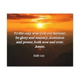 thumbnail image 1 of Scripture Walls  God Our Saviour Jude 1:25 Bible Verse Canvas Christian Wall Art Ready to Hang Unframed, 1 of 17
