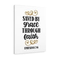 thumbnail image 1 of Scripture Walls  Grace Through Faith Ephesians 2:8 Bible Verse Canvas Christian Wall Art Ready to Hang Unframed, 1 of 12