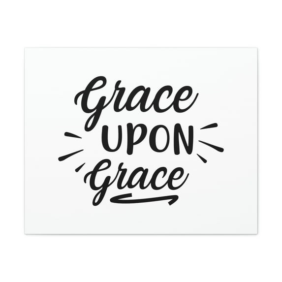 Scripture Walls Grace Upon Grace Acts 15:11 Christian Wall Art Print Ready to Hang Unframed