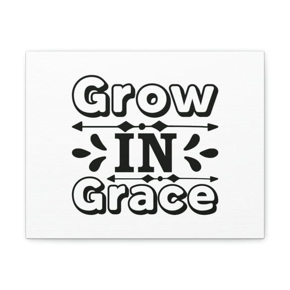 Scripture Walls Grow In Grace 2 Peter 3:18 Bordered Christian Wall Art Bible Verse Print Ready to Hang Unframed