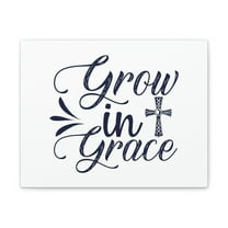 Scripture Walls Grow In Grace 2 Peter 3:18 Ornamental Cross Christian Wall Art Bible Verse Print Ready to Hang Unframed