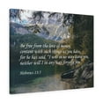 thumbnail image 1 of Scripture Walls Hebrews 13:5 Be Free From The Love of Money Bible Verse Canvas Christian Wall Art Ready to Hang Unframed, 1 of 6