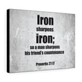 thumbnail image 1 of Scripture Walls His Friends Countenance Proverbs 27:17 Bible Verse Canvas Christian Wall Art Ready to Hang Unframed, 1 of 9