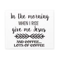 thumbnail image 1 of Scripture Walls Psalm 59:6 In The Morning When I Rise Bible Verse Canvas Christian Wall Art Ready to Hang Unframed, 1 of 18