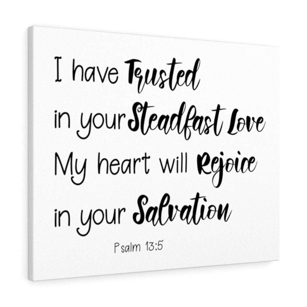 Scripture Walls Psalm 13 5 In Your Salvation Bible Verse Canvas Scripture walls psalm 13 5 in your salvation bible verse canvas