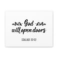 thumbnail image 1 of Scripture Walls Isaiah 22:22 God Will Open Doors Leaves Bible Verse Canvas Christian Wall Art Ready to Hang Unframed, 1 of 17