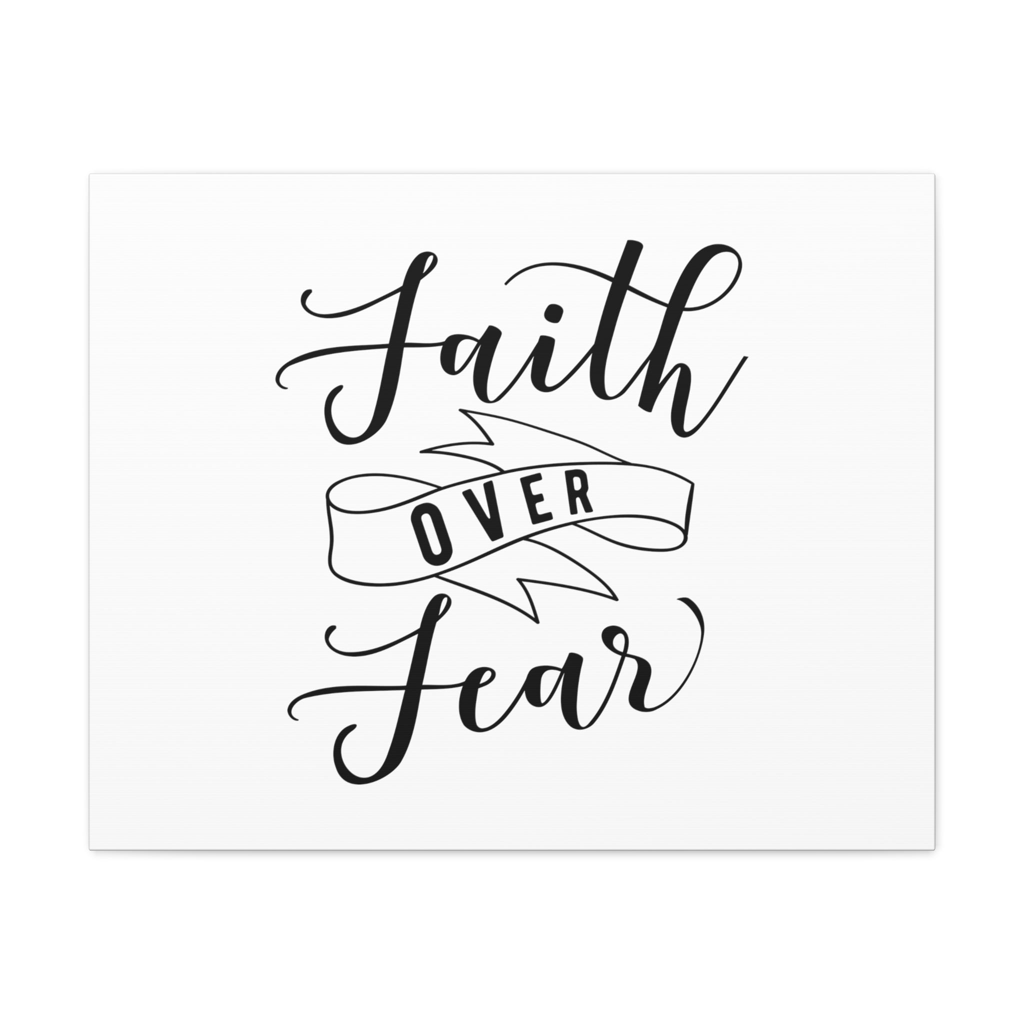 Scripture Verse Ribbon Scripture Walls Isaiah 41:10 Faith Over Fear Ribbon Bible Verse Canvas ...