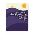 thumbnail image 1 of Scripture Walls Isaiah 43:2 I Will Be With You Sea  Bible Verse Canvas Christian Wall Art Ready to Hang Unframed, 1 of 18