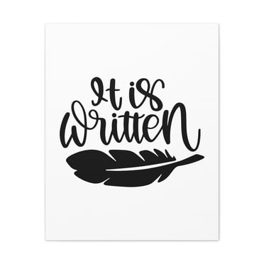 Scripture Walls It Is Written Romans 14:11 Christian Wall Art Bible Verse Print Ready to Hang Unframed