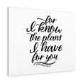 thumbnail image 1 of Scripture Walls Jeremiah 29:11 For I Know The Plans Bible Verse Canvas Christian Wall Art Ready to Hang Unframed, 1 of 16