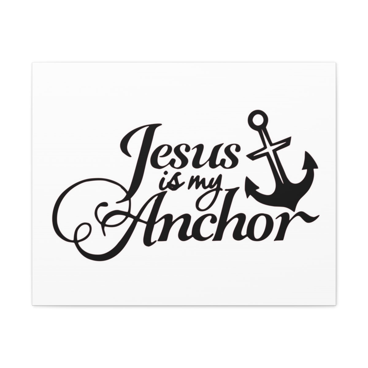 Scripture Walls 1 John 5:4-5 Jesus Is My Anchor Bible Verse Canvas ...